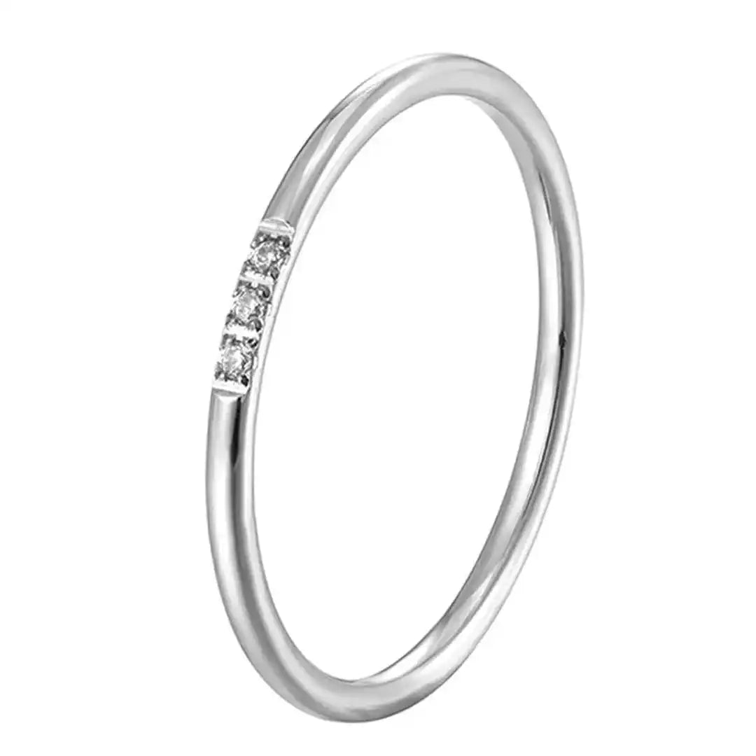 Bague Empilable Hento Trois Pierres