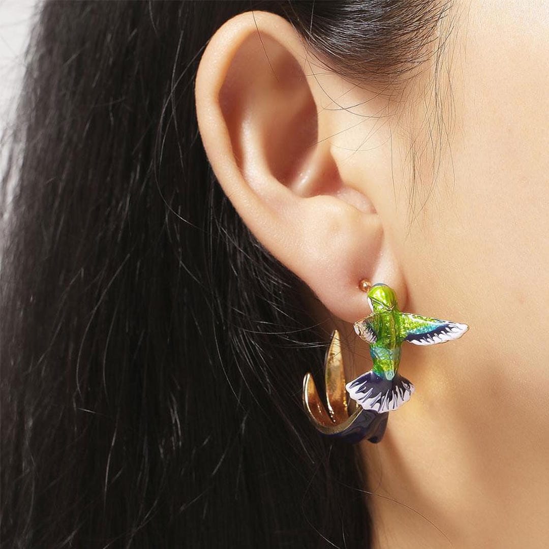 Boucles d'oreilles Colorful Kolibri Uniques