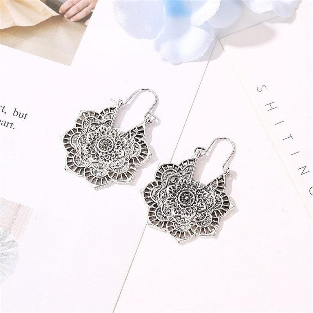 Boucles d'oreilles Mandala Lootus