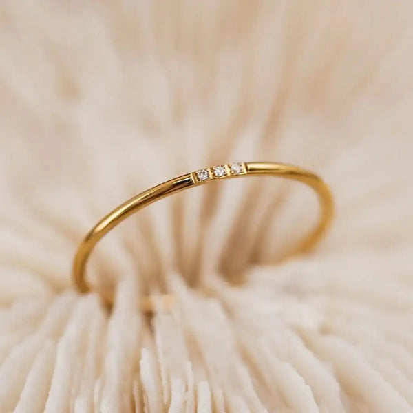 Bague Empilable Hento Trois Pierres