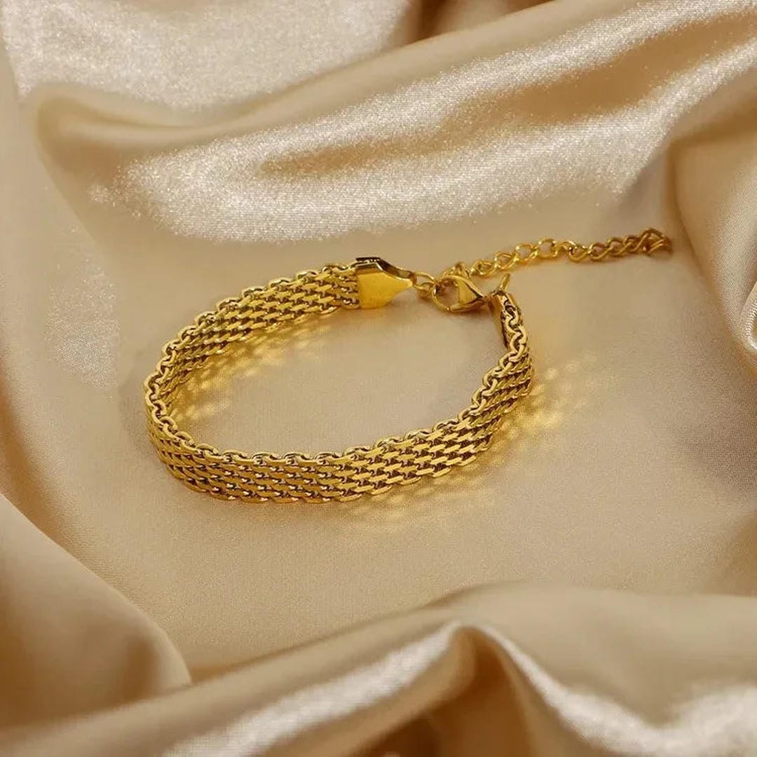 Bracelet en Chaîne Dorée Elowyn