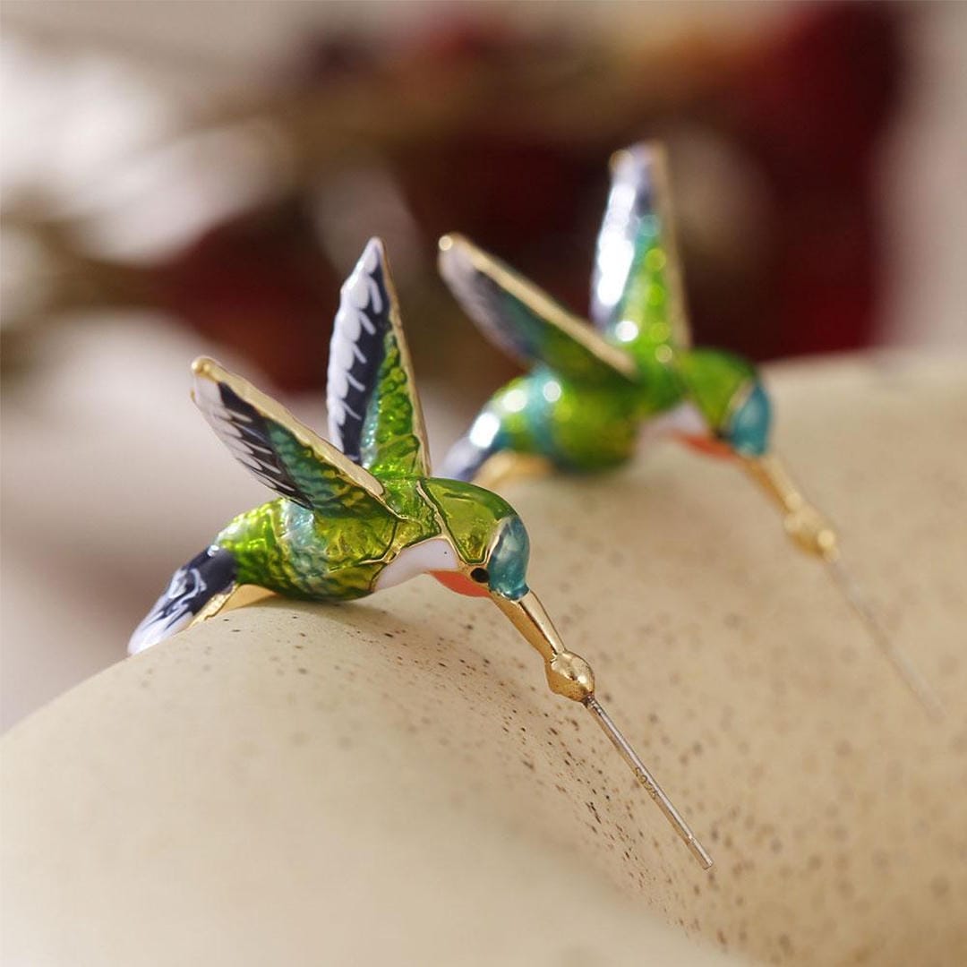 Boucles d'oreilles Colorful Kolibri Uniques