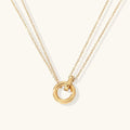 Collier Éblouissant avec Accent Anneau