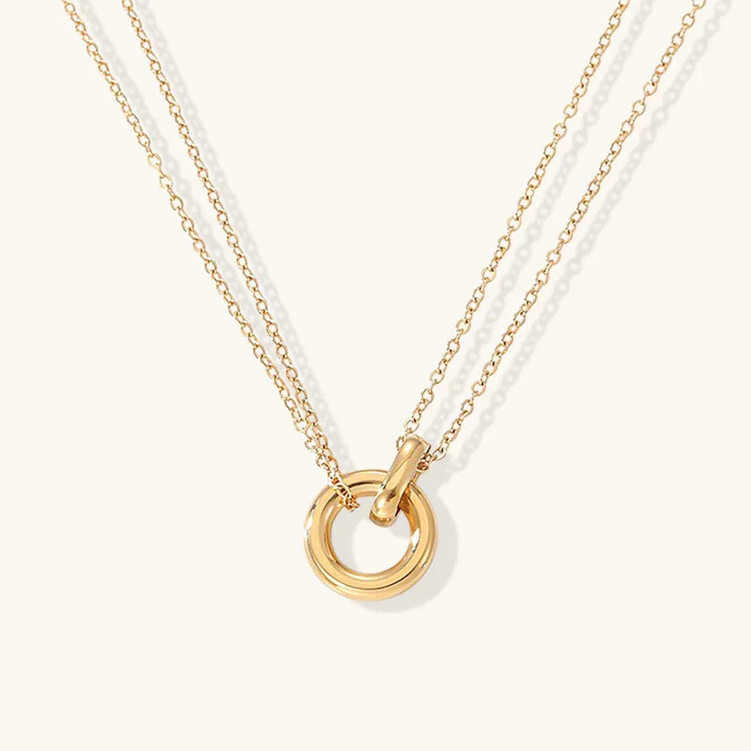 Collier Éblouissant avec Accent Anneau