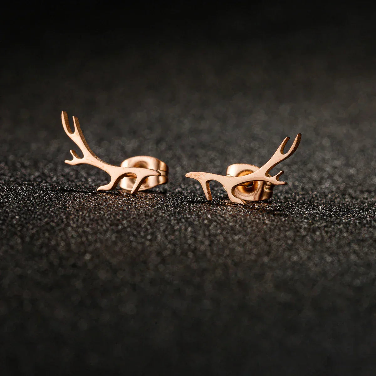 Boucles d'oreilles en forme de corne de cerf