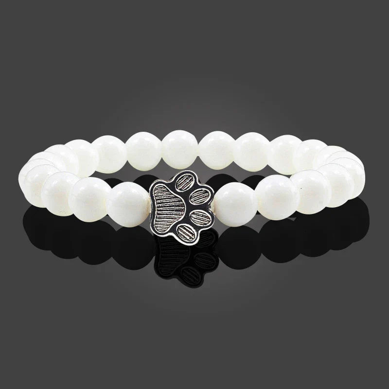 Bracelet Helmi patte en pierre naturelle design