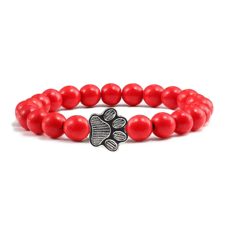 Bracelet Helmi patte en pierre naturelle design