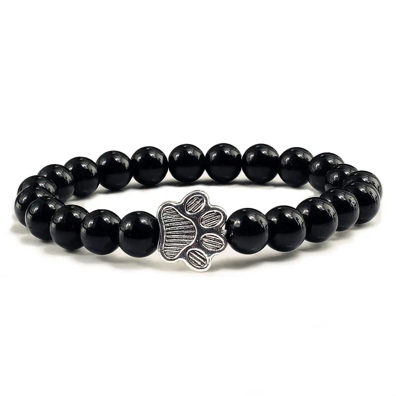 Bracelet Helmi patte en pierre naturelle design