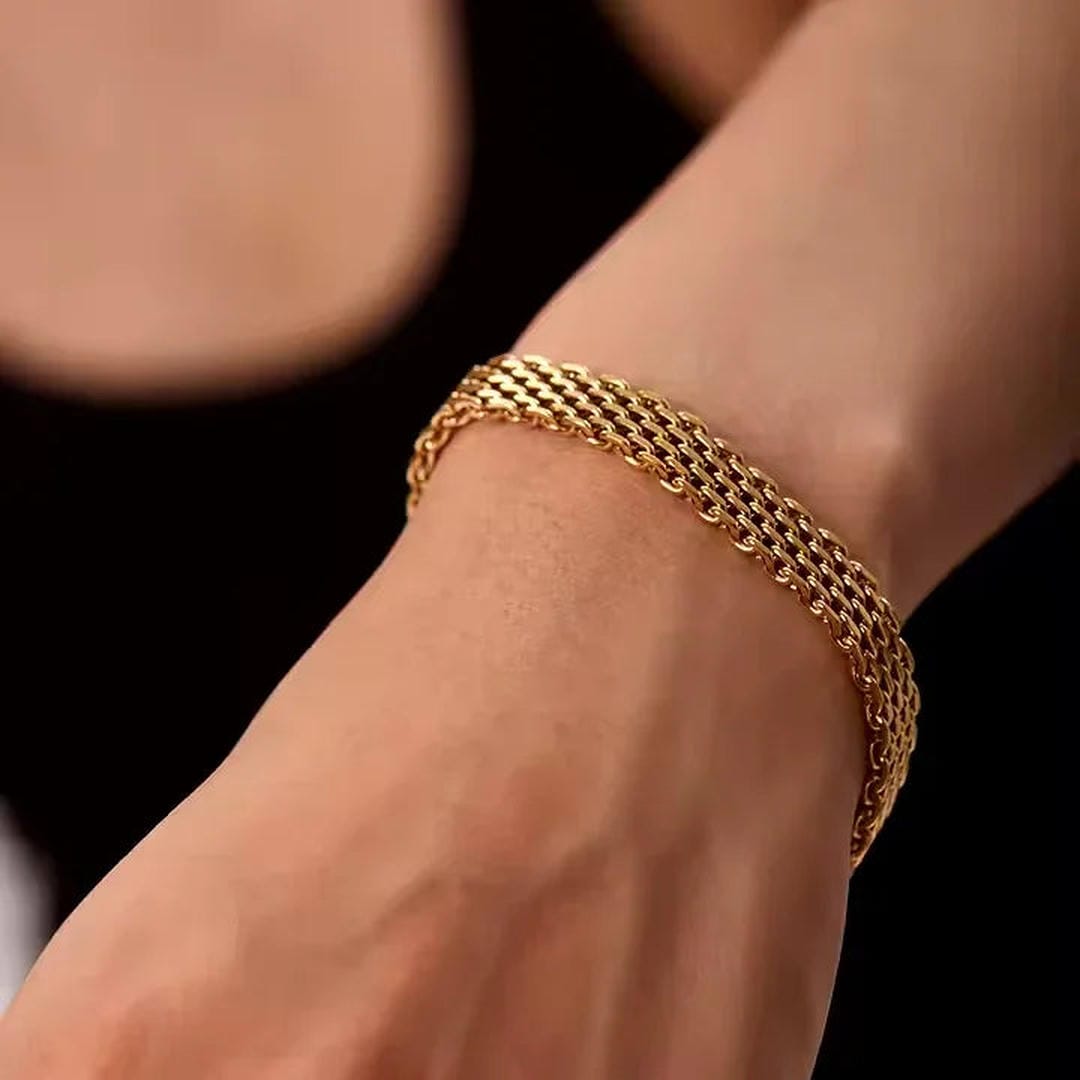 Bracelet en Chaîne Dorée Elowyn
