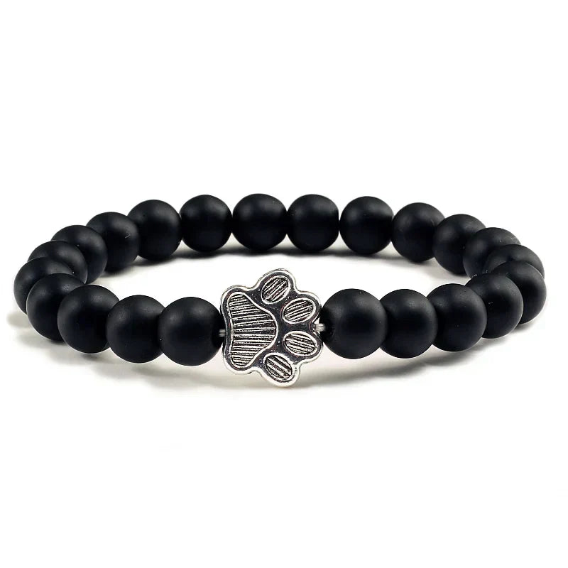 Bracelet Helmi patte en pierre naturelle design