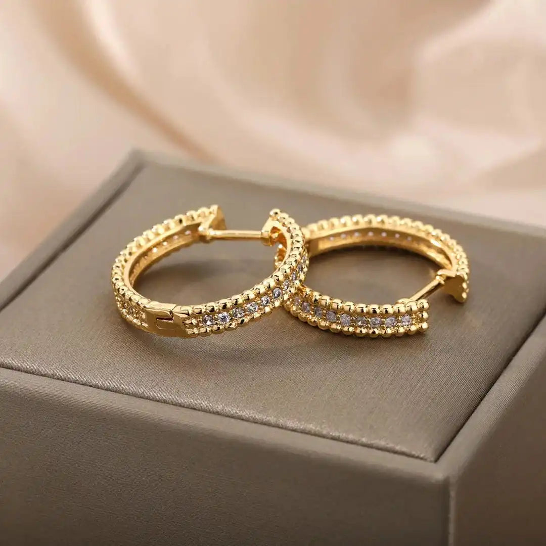 Boucles d'oreilles en cristal à clous Niitti