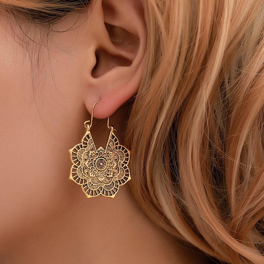 Boucles d'oreilles Mandala Lootus
