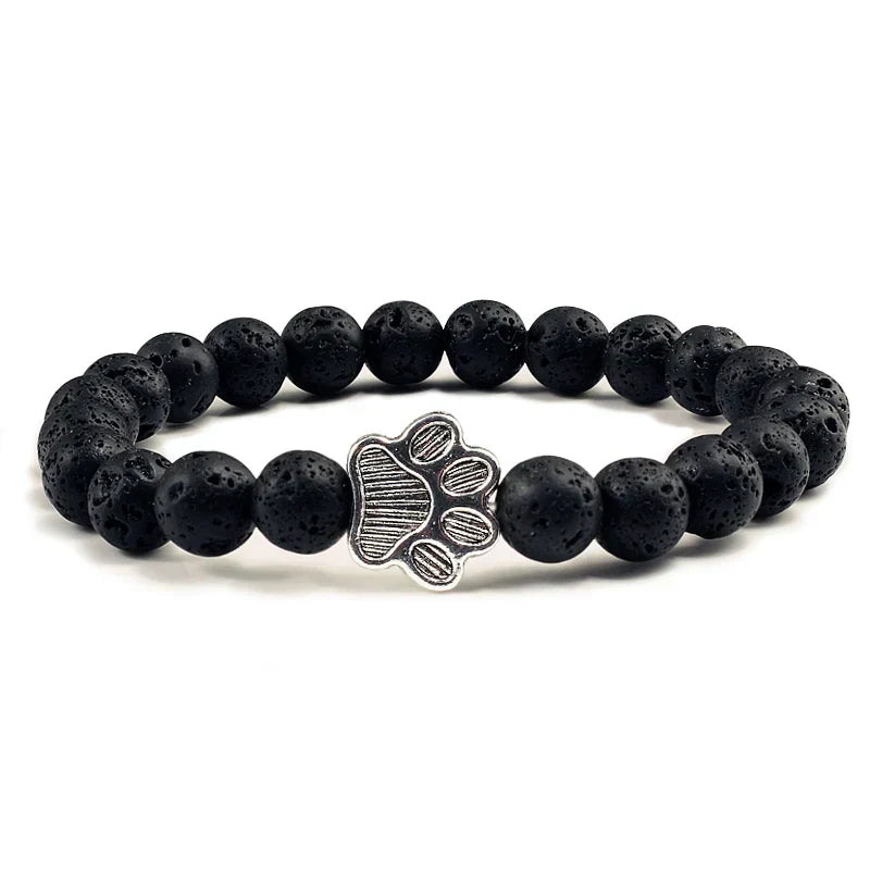 Bracelet Helmi patte en pierre naturelle design