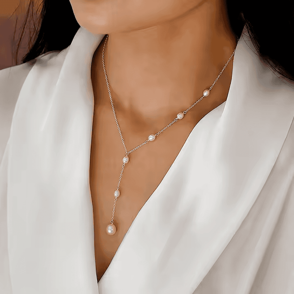 Collier pendentif perle inspiré vintage