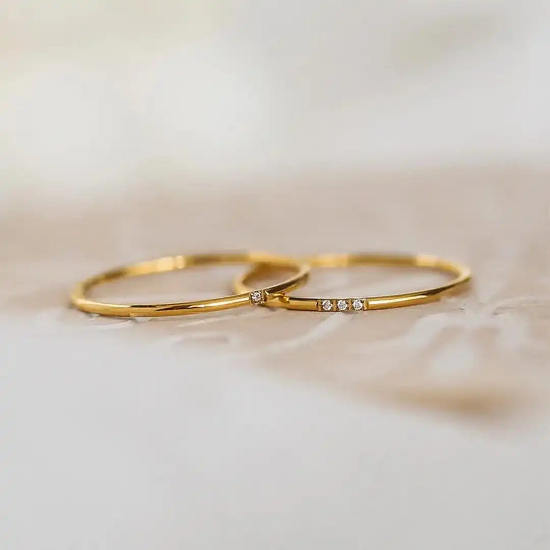 Bague Empilable Hento Trois Pierres