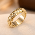 Bague fleur antique dorée | Or