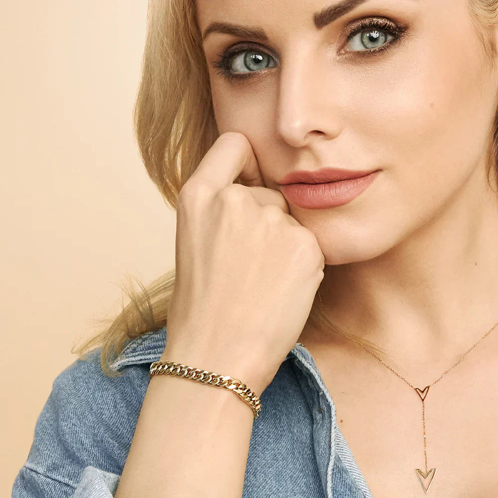 Estate | Bracelet cubain | Or