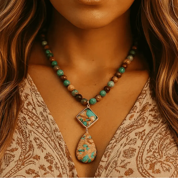 Collier Énergétique de Guérison Intense en Jaspe