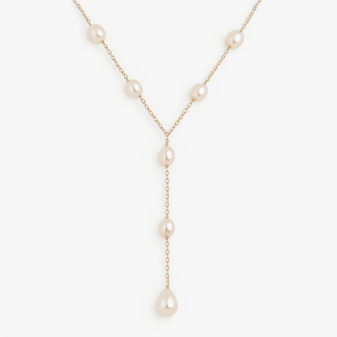 Collier pendentif perle inspiré vintage