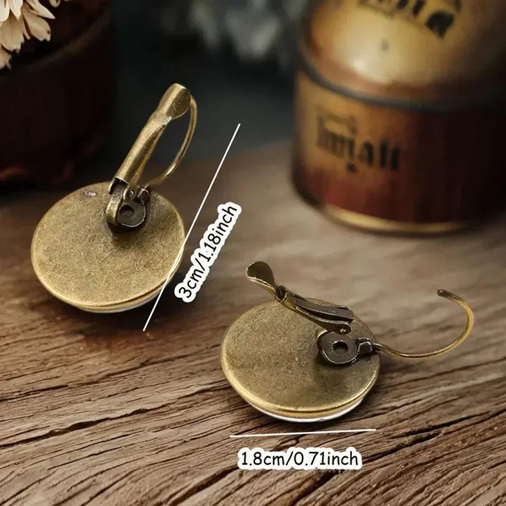 Boucles d'oreilles en verre en forme d'animaux ludiques