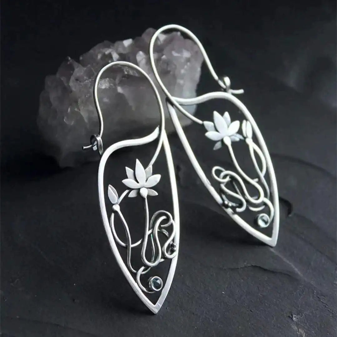 Boucles d'oreilles Lotus élégantes