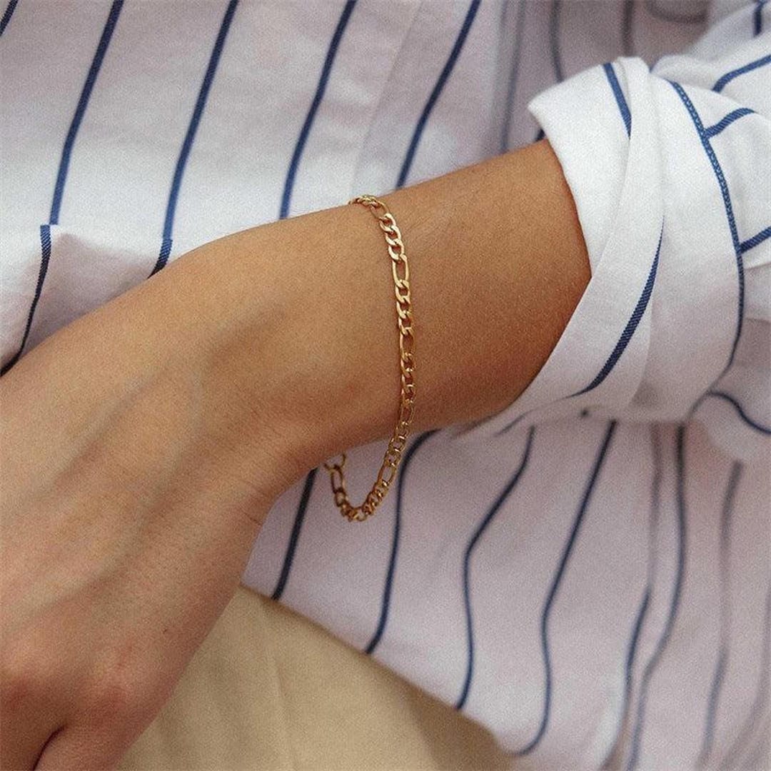 Bracelet en Chaîne Vintage Dorée