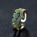 Bague en Émeraude Scintillante