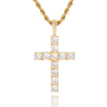 Faith™ | Collier croix moissanite doré