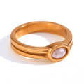 Bague Lunara en perles | or