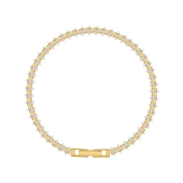Bracelet de tennis découpé par Vionelle | or