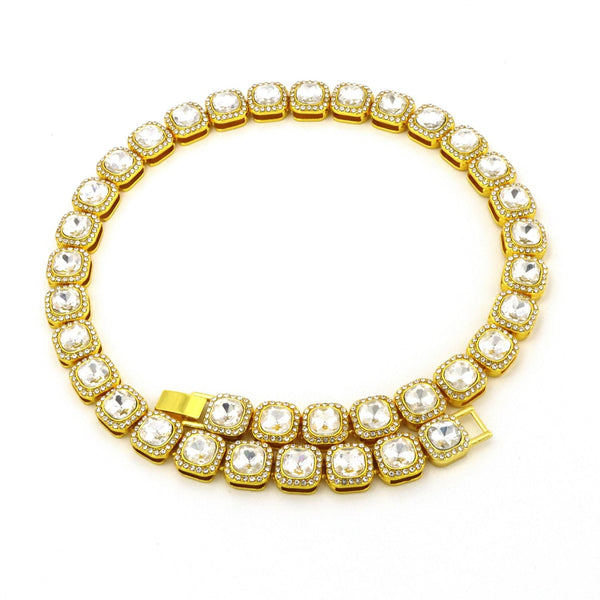 Collier de tennis carré Victoria | or