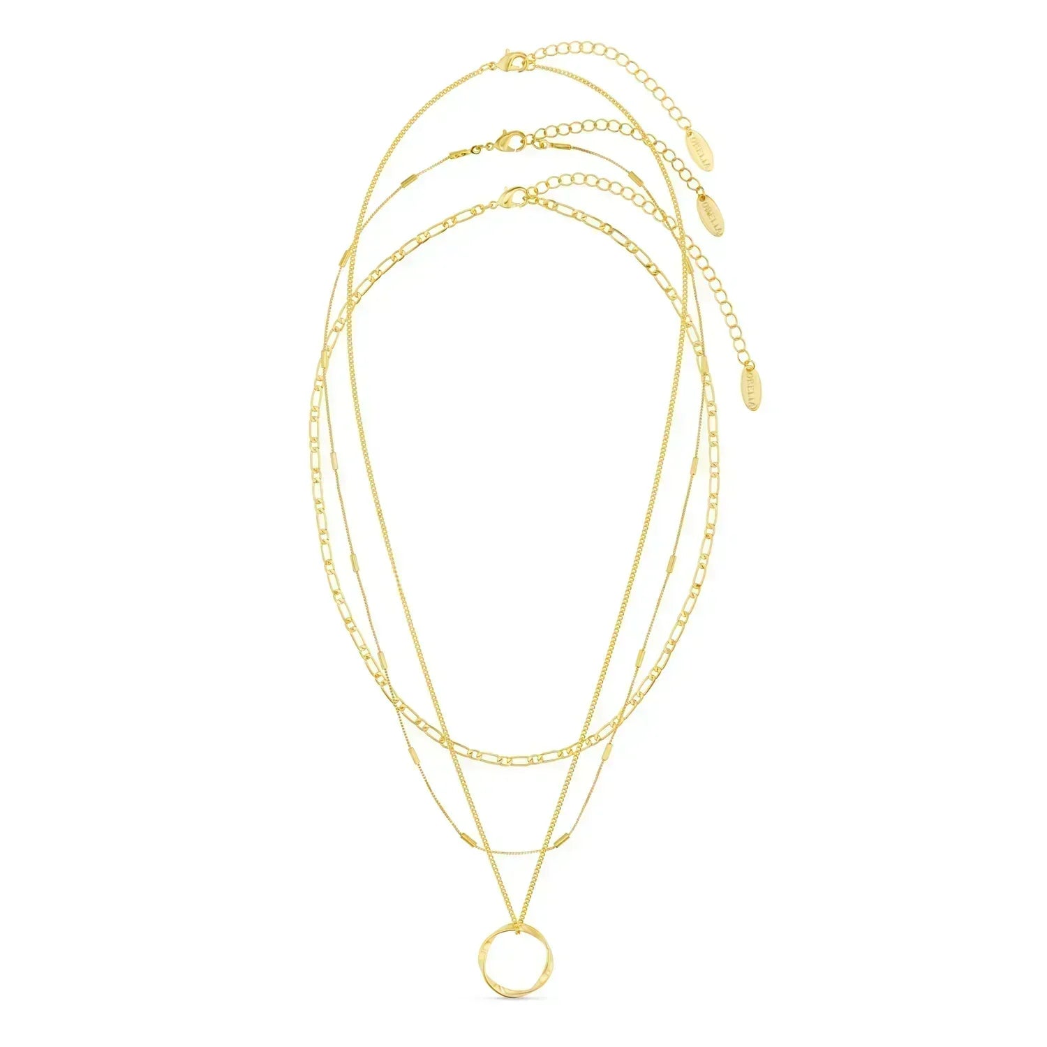 Circa™ | Collier trois rangs cercle ouvert doré