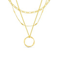Circa™ | Collier trois rangs cercle ouvert doré