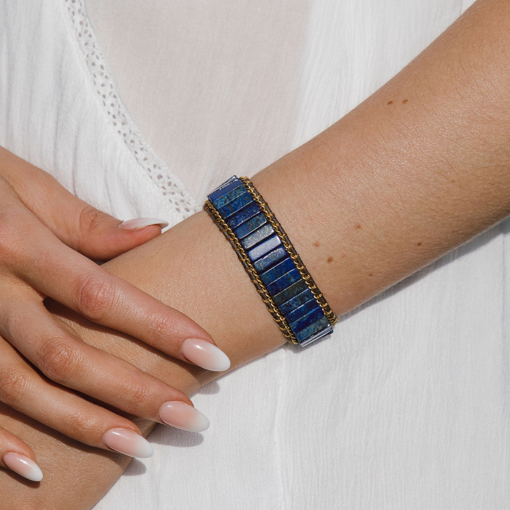 Bracelet de protection Lapis Muinainen