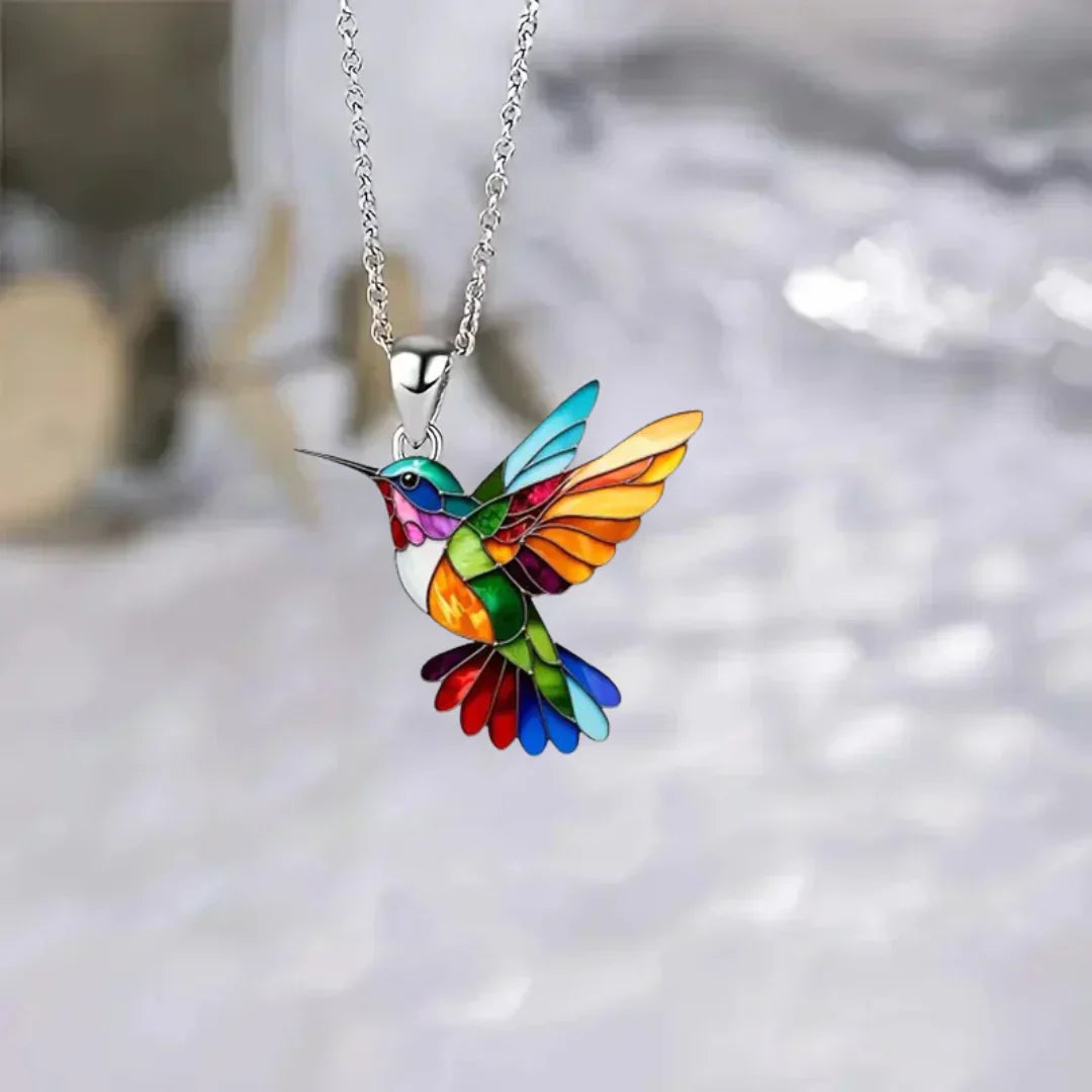Magnifique collier colibri avec boucles d'oreilles bonus – offre limitée