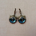 Boucles d'oreilles Libellule en Or Antique