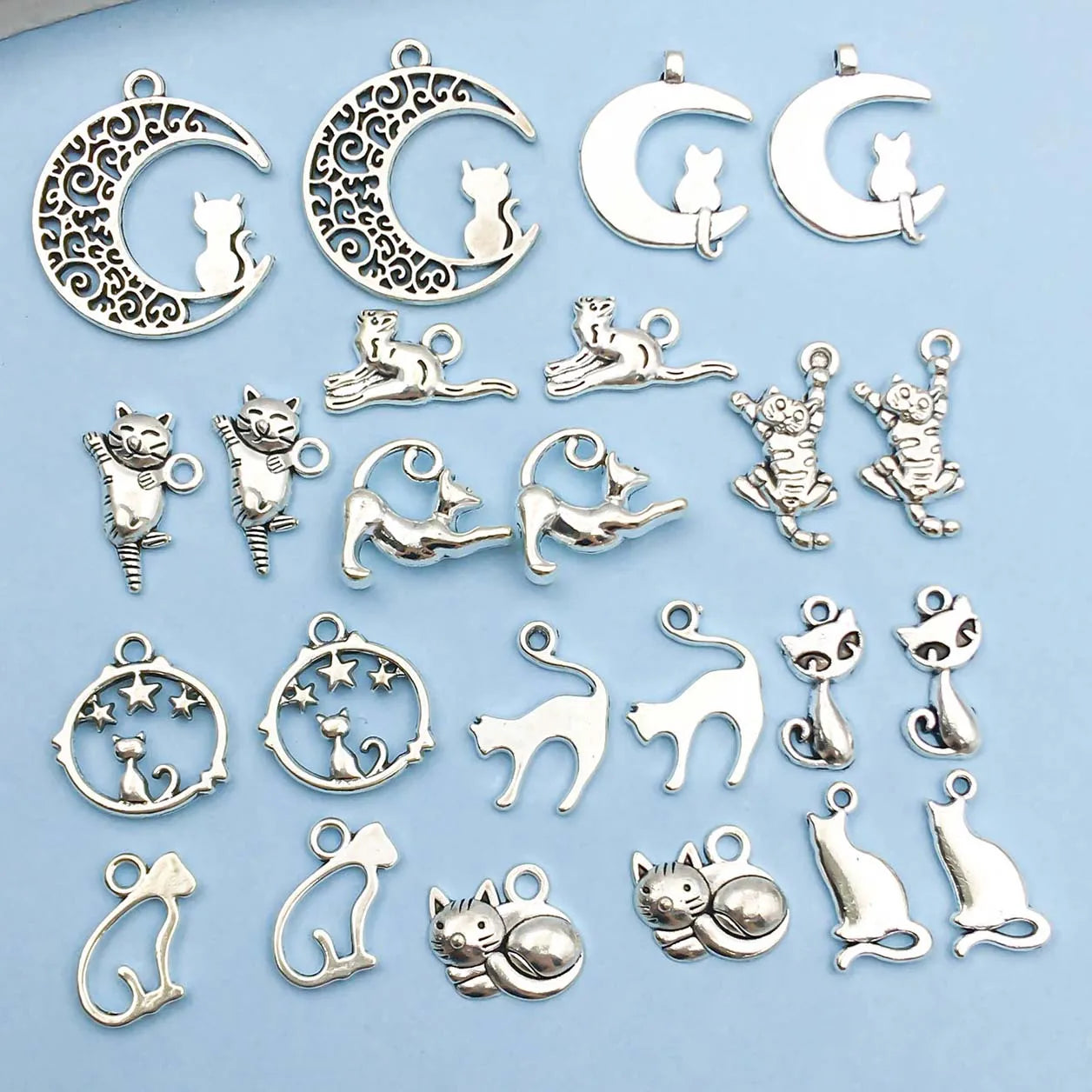 Collection de leurres en argent vintage