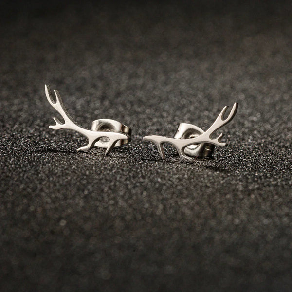 Boucles d'oreilles en forme de corne de cerf