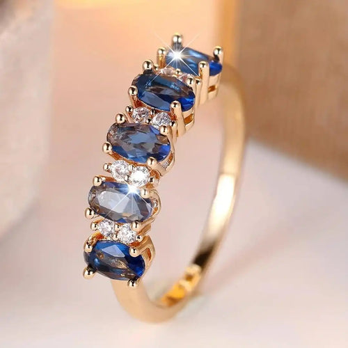 Bague Accent Alterné Ovale