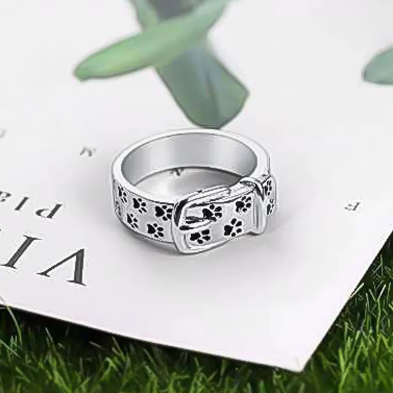 Collier pour chien mignon et élégant inspiré d'une bague