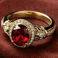 Bague Rubiini Halo Knot