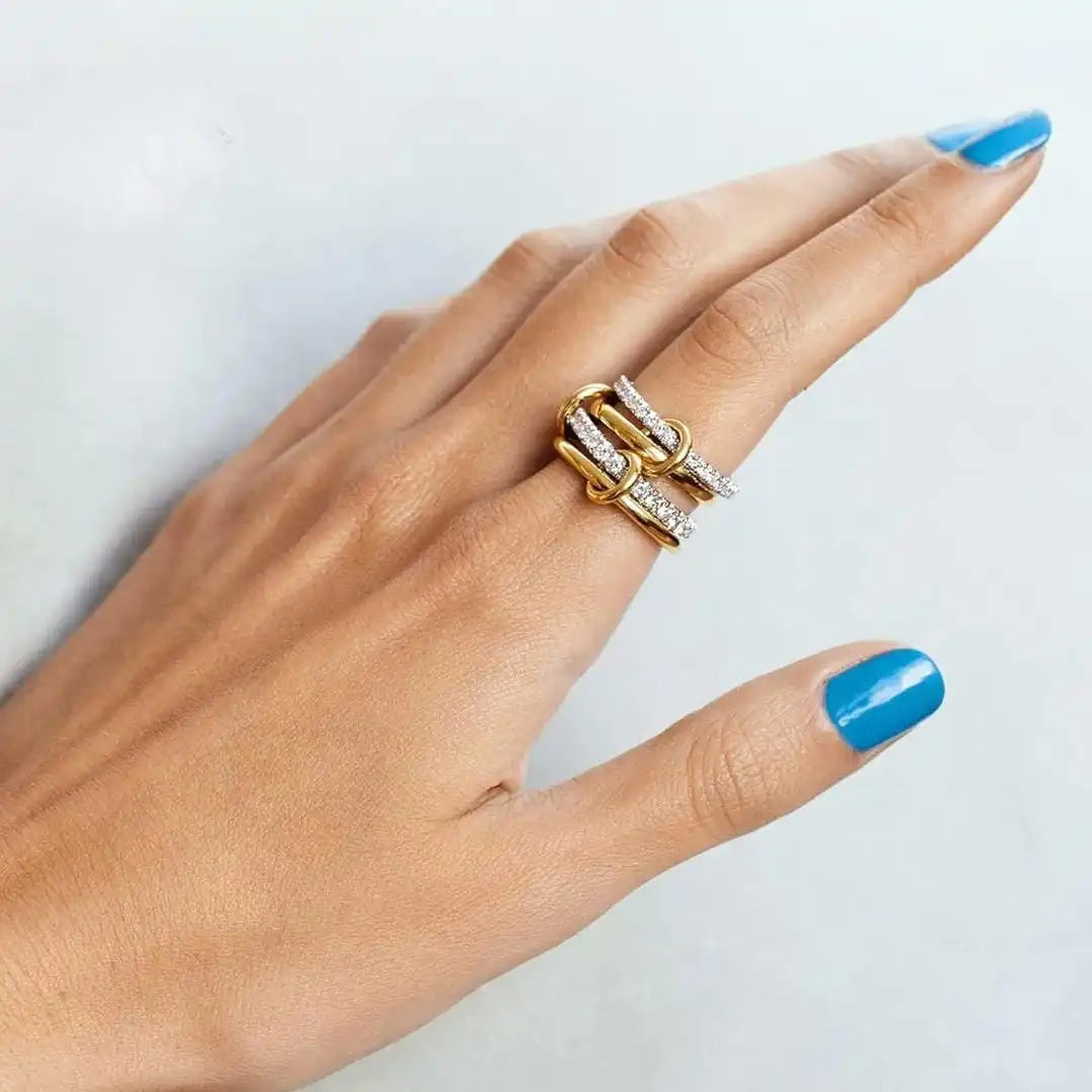Ensemble de bagues en zirconium