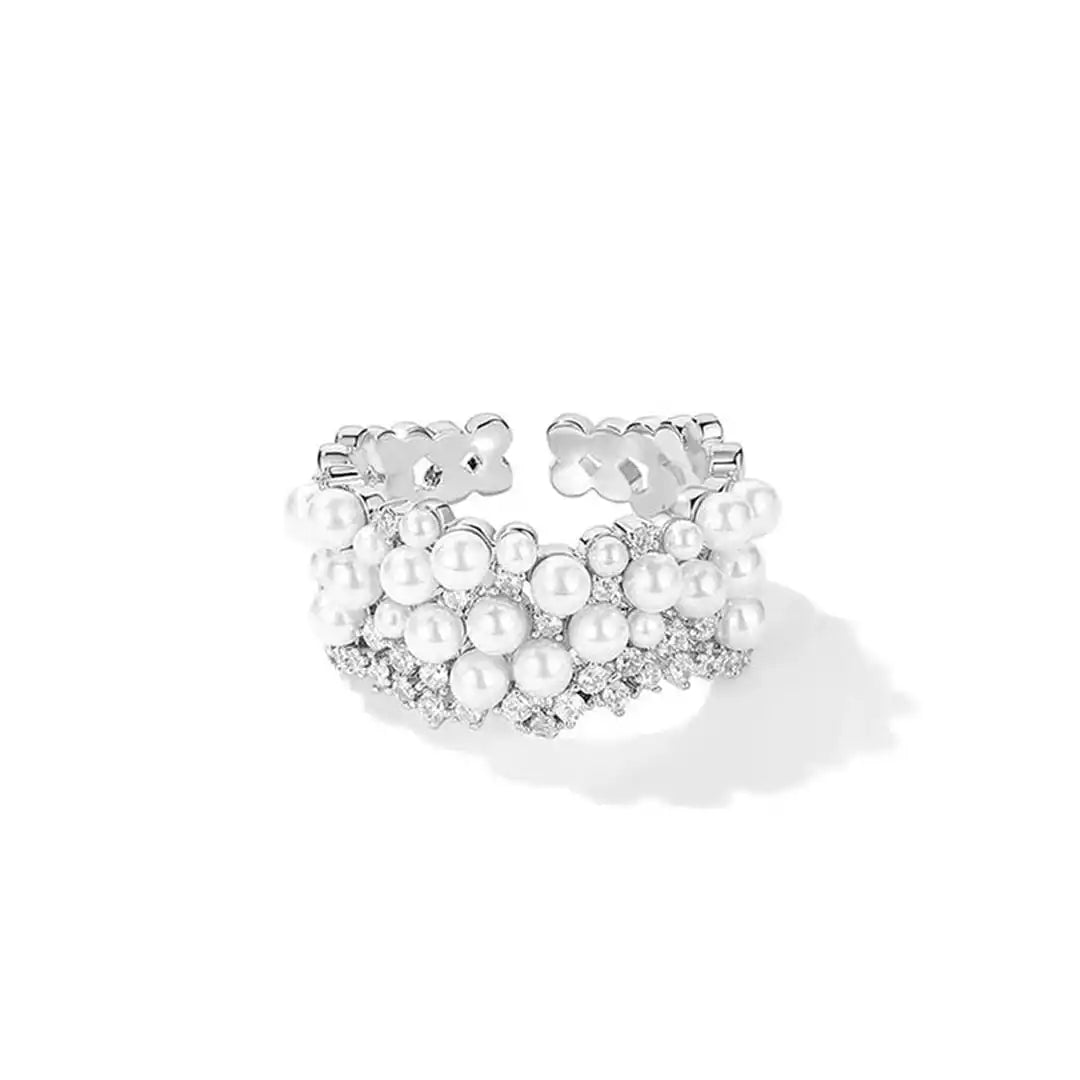 Bague Vintage Réglable en Zirconium
