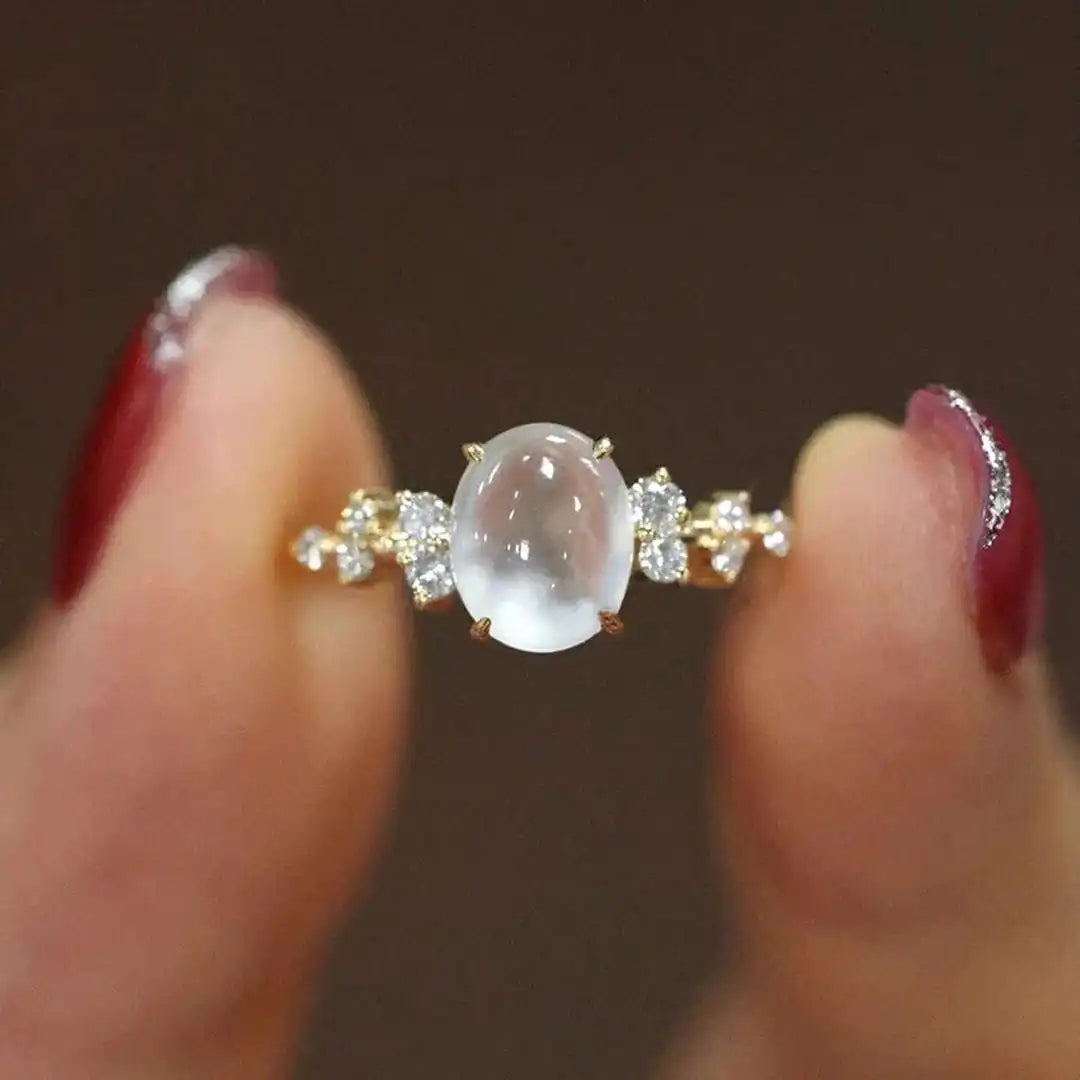 Bague en Pierre de Lune Kuun Hehku
