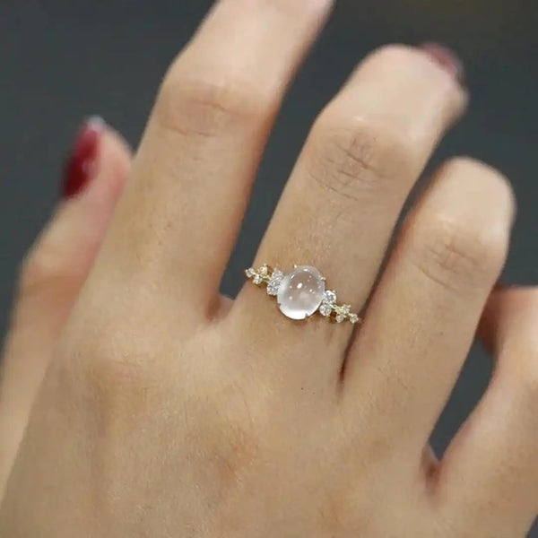 Bague en Pierre de Lune Kuun Hehku