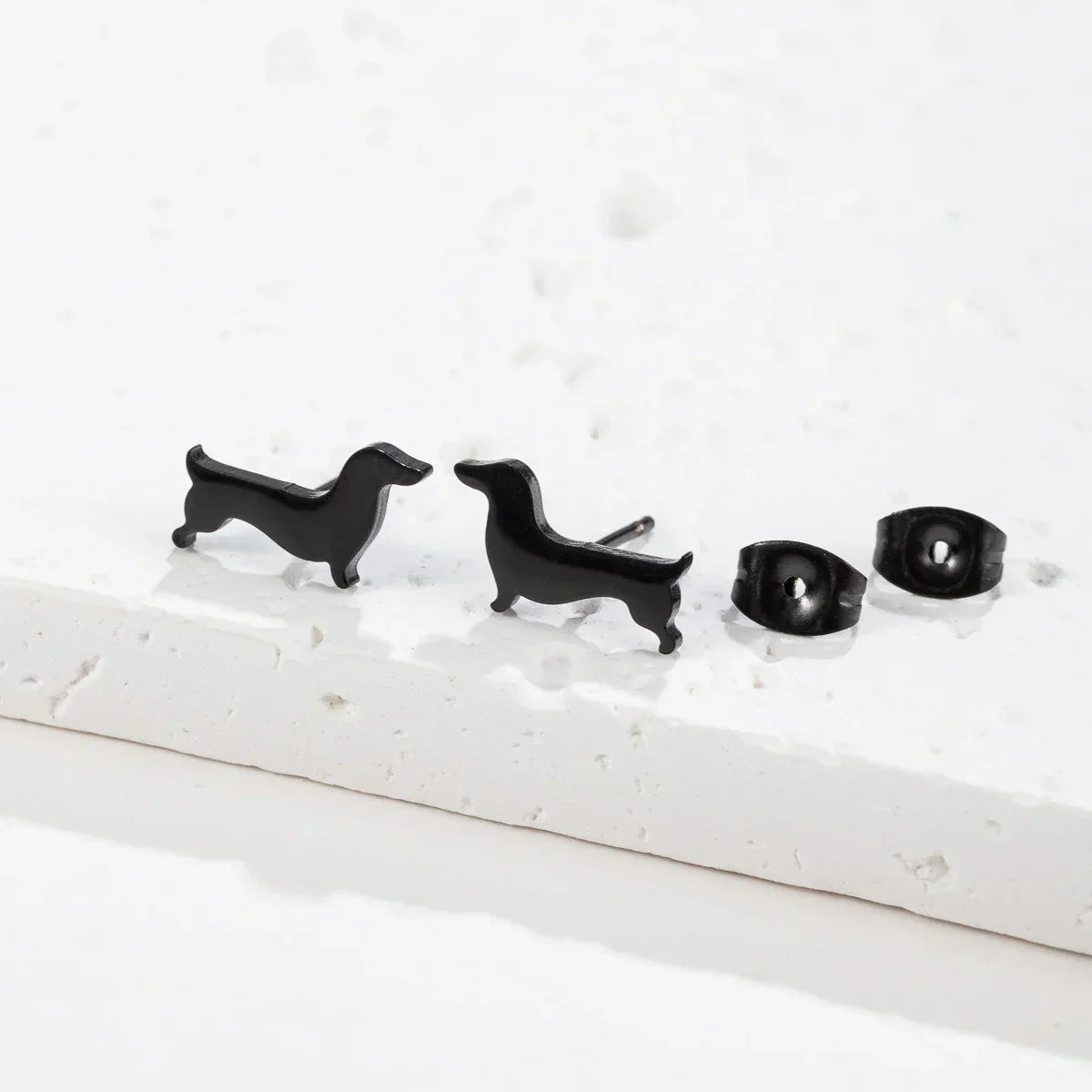 Boucles d'oreilles en forme de teckel