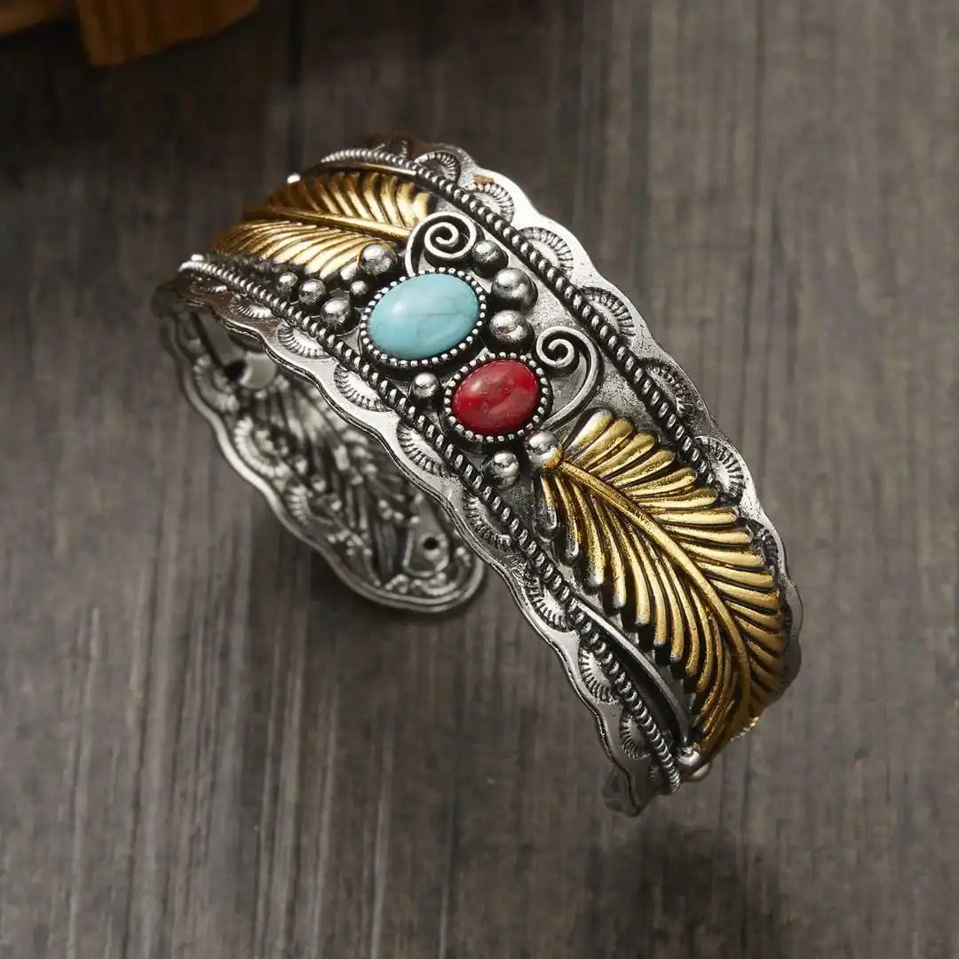 Bracelet en argent doré Mesina Turquoise