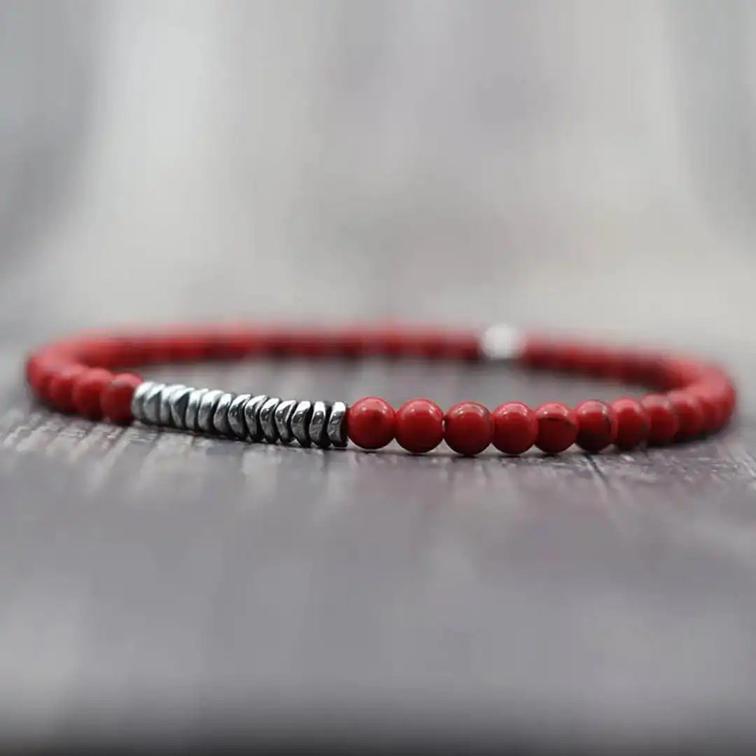 Bracelet en Roche Volcanique Intemporel