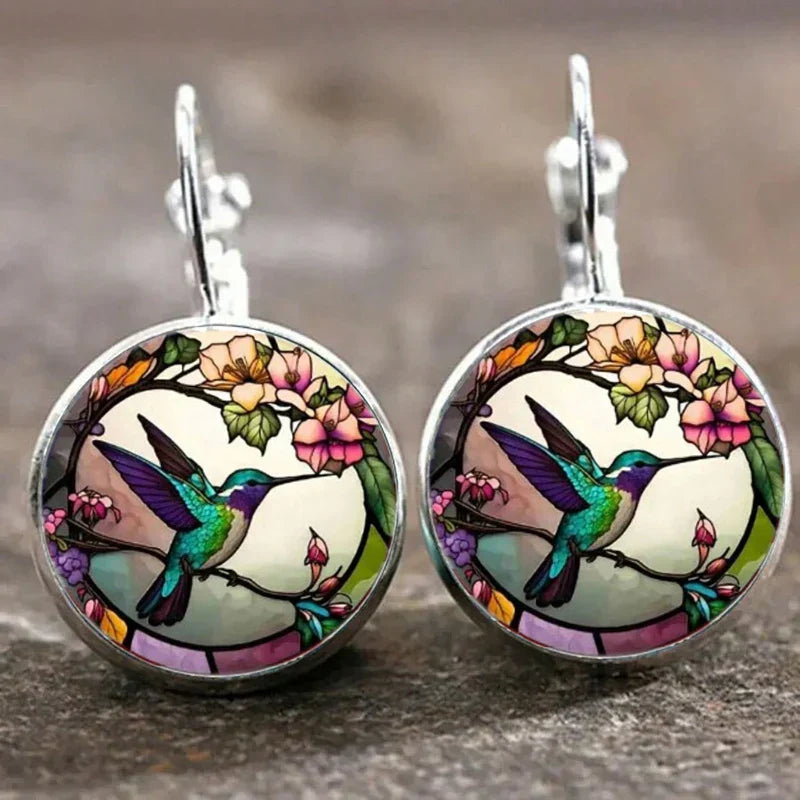 Collier pendentif en dôme en verre Kolibri