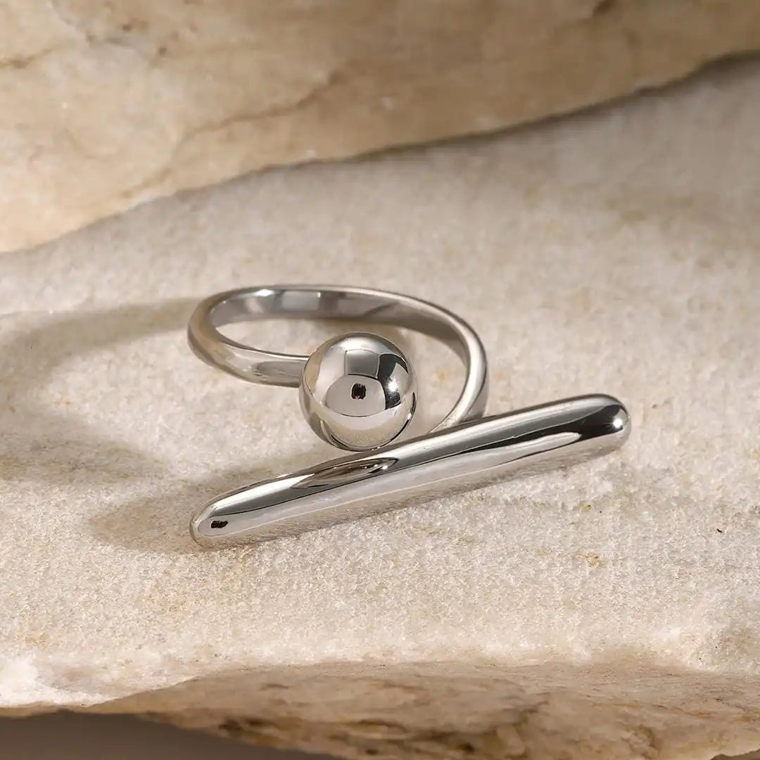 Bague Ajustable Étoile Dorée Intemporelle